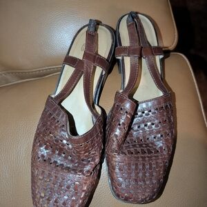 Glacée Vintage Brown Leather Women's Mules
